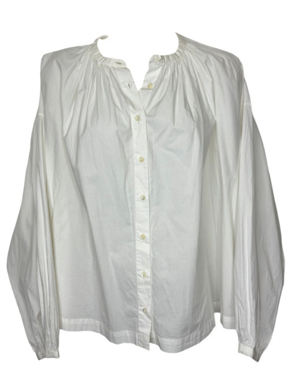 Doen The Jane Blouse in Salt Poplin NWT
